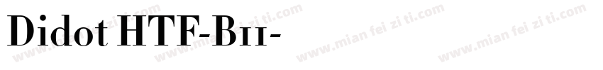 Didot HTF-B11字体转换